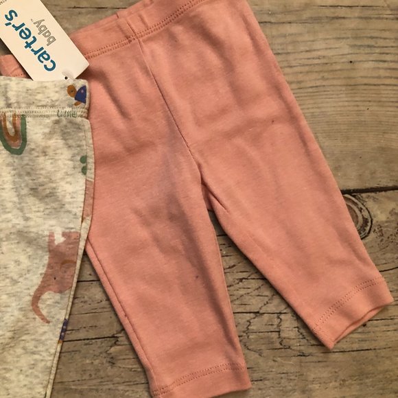 Carter's Animal Clothing Set, Peacock Top &Animal Friends Pants Size 3 Month NWT - Picture 4 of 7